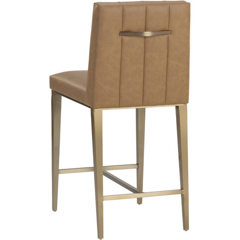 Wilbur 39.75 inch Milliken Cognac Counter Stool